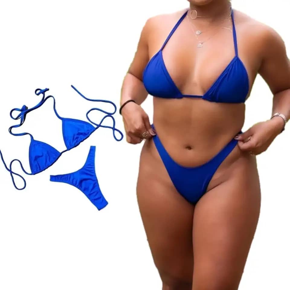 Biquíni Asa Delta Fio Dental Feminino Suplex com Forro – Acabamento Perfeito, Conforto Moda Praia Tendência 2025