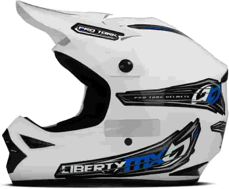 CAPACETE OFF ROAD PRO TORK LIBERTY MX PRO BRANCO TAM. 58