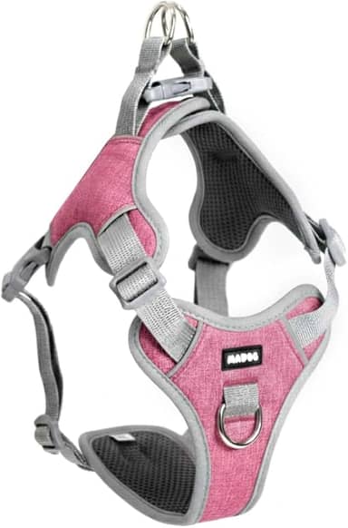 Coleira Peitoral Antipuxão para Cachorro MADOG Comfort (P, Rosa)