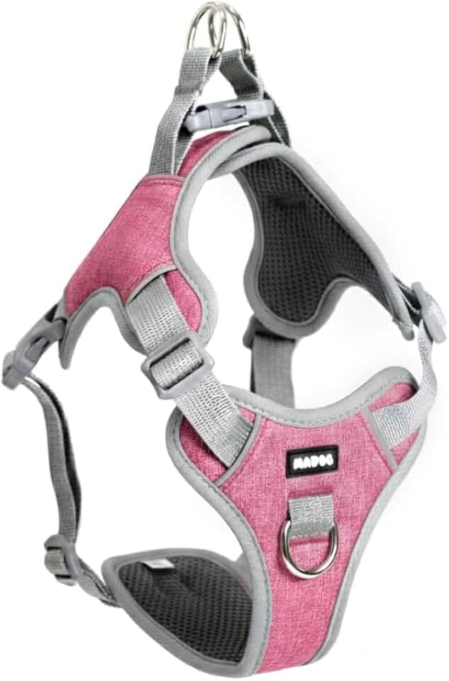 Coleira Peitoral Antipuxão para Cachorro MADOG Comfort (P, Rosa)