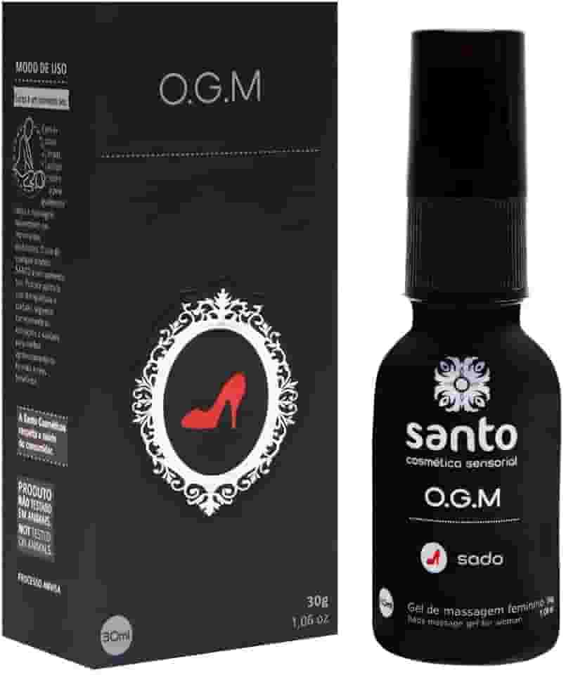 O.G.M Linha Sado Excitante Feminino 30g Santo Gel Potencializador de Sensações com Efeito de Aquecimento Sexshop Vegano