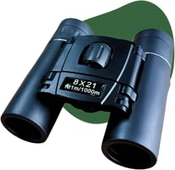 Binóculo Profissional Longo Alcance 8x21 Alta Nitidez Ajuste Dioptria Foco Regulável Acabamento Emborrachado