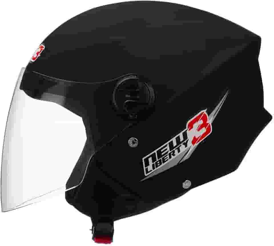 CAPACETE ABERTO PRO TORK NEW LIBERTY 3 SOLID PRETO FOSCO TAM. 60