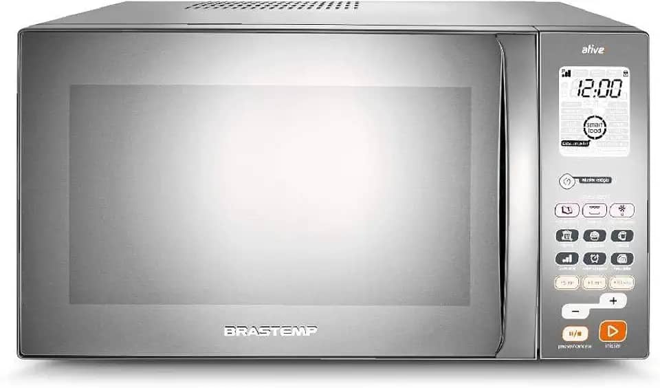 Micro-ondas Brastemp 38 Litros cor Inox Espelhado com Grill - BMJ38AR 110V