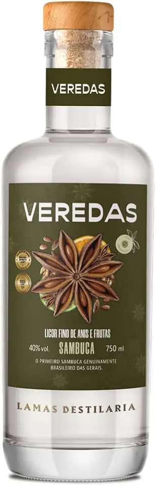 Licor Veredas Sambuca Lamas Destilaria