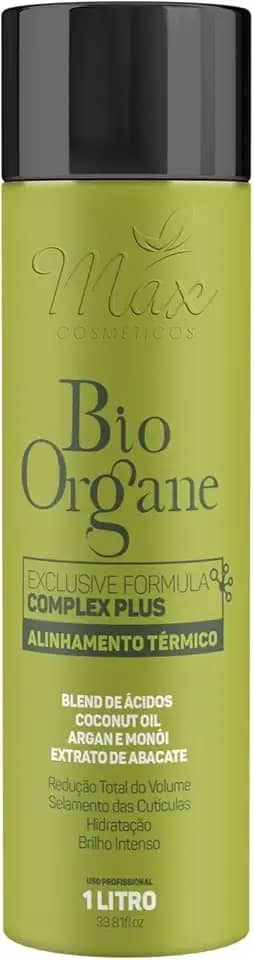 Escova Progressiva Sem Formol Bio Organe Max Cosméticos 1L