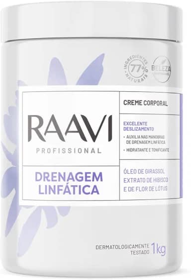 Raavi Creme Drenagem Linfática 1 Kg
