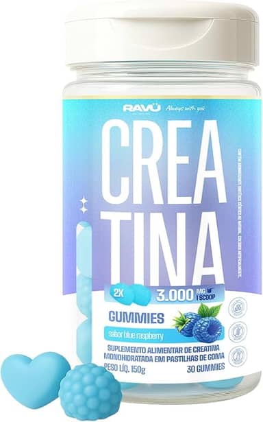 Creatina Monohidratada em Gomas | Força, Foco e Desempenho no Treino | Ravü Nutrition