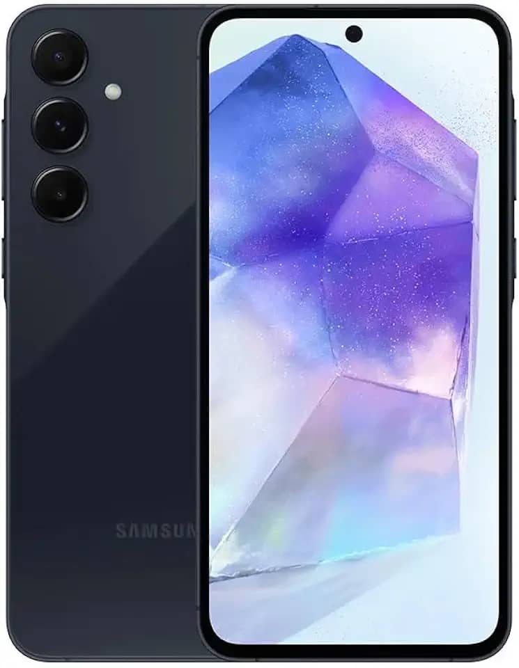 Celular Samsung Galaxy A55 5G, Câmera Tripla até 50MP, Tela 6.6", 256GB Azul Escuro