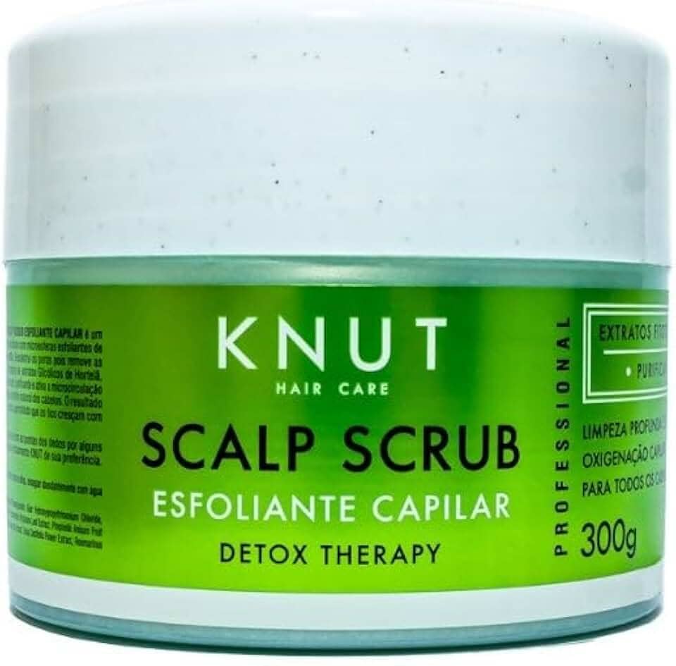 Scalp Scrub KNUT 300g - Esfoliante para couro cabeludo: limpa, oxigena e refresca