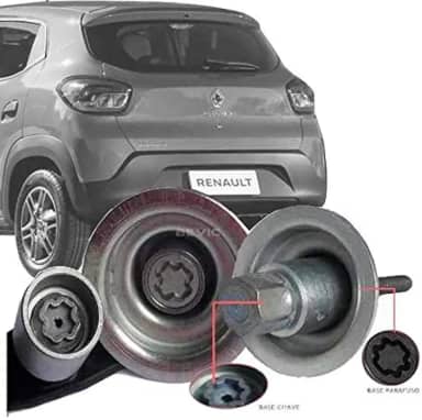 Trava Antifurto Anti Roubo Estepe Compatível com Kwid 2017 Em Diante Sparelock Com Mais de 10.000 Segredos FT45