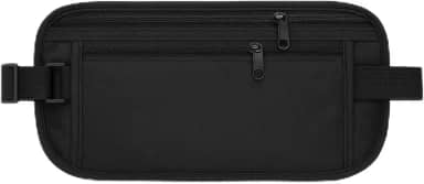 Pochete Bolsa Doleira Slim Antifurto Masculina Feminina Impermeável Porta Dinheiro Cartão Passaporte Corrida Viagem Bike Cinto Elástico Ajustável Minimalista