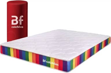Colchão Queen D33 Firme a Vácuo Rainbow 158x198cm BF Colchões