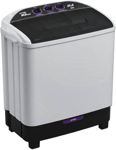 Praxis Máquina de Lavar Roupas 10kg 2 em 1 Lava 6kg e Centrifuga 4kg 127v Branca