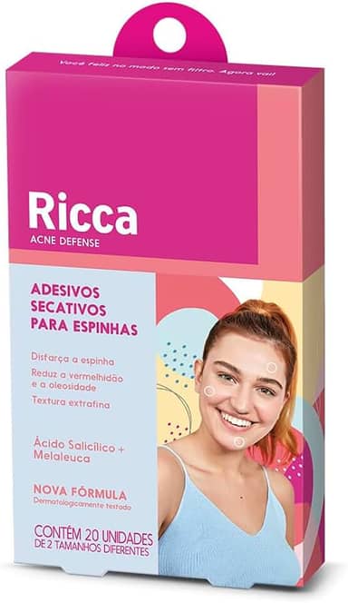 Ricca Adesivo Secativo para Acne - Transparente