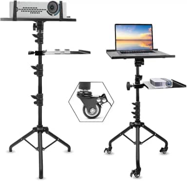 Suporte Projetor, Suporte para Projetor, Tripé Portátil para Laptop, Altura Ajustável Suporte Projetor, Tripé para Projetor, Suporte Projetor para a Maioria Dos, Suporte Tripé Altura Ajustável
