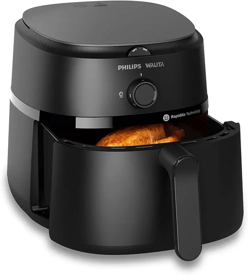 Fritadeira Airfryer Série 1000 XL, Philips Walita, 4,2 litros, Tecnologia RapidAir, Preta, 2 anos de garantia, 220v - NA120/09