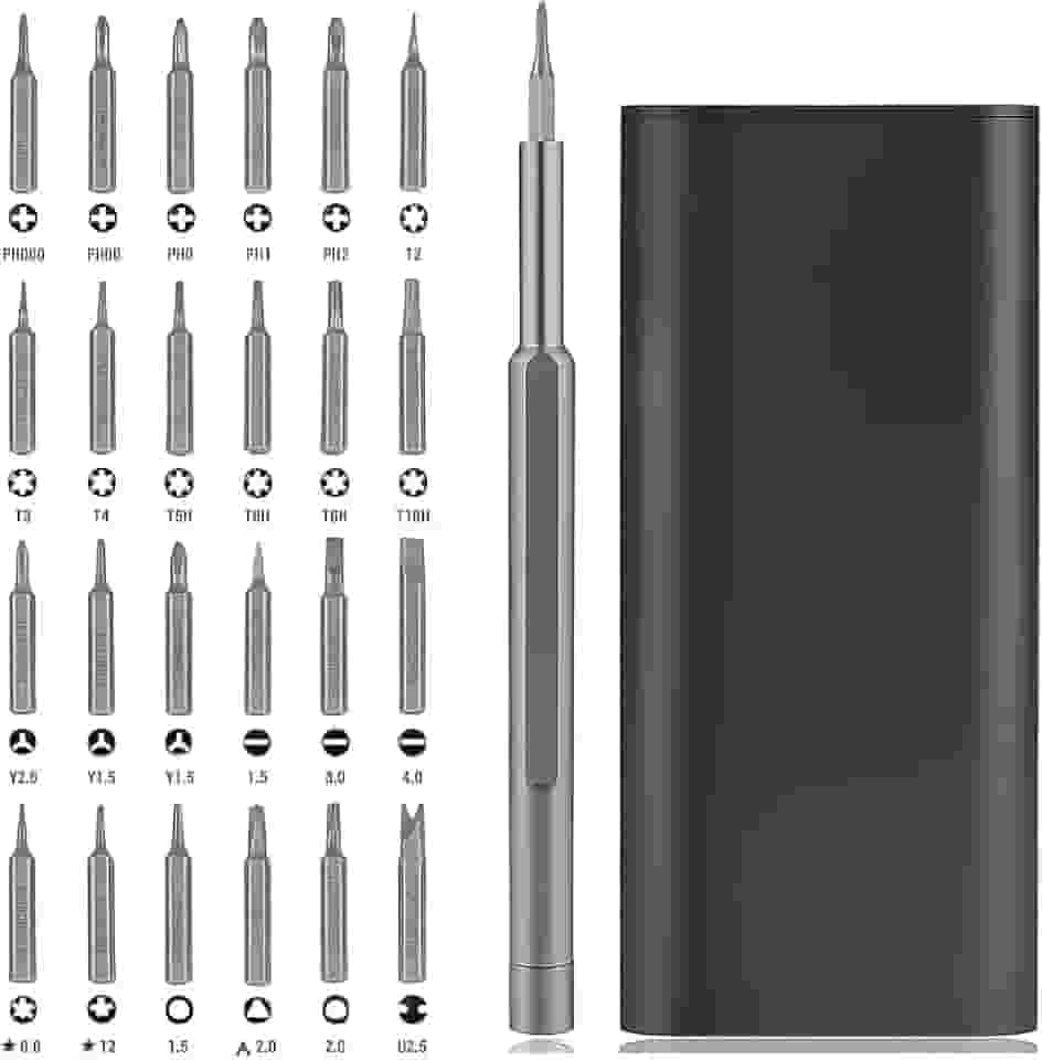 Kit Conjunto De Chaves De Fenda De Precisão 25 em 1, Conjunto de Chaves De Fenda Magnéticas para Eletrônicos, Laptop, Iphone, Computador, Ps, Xbox, Celular, Macbook, óculos, Relógio