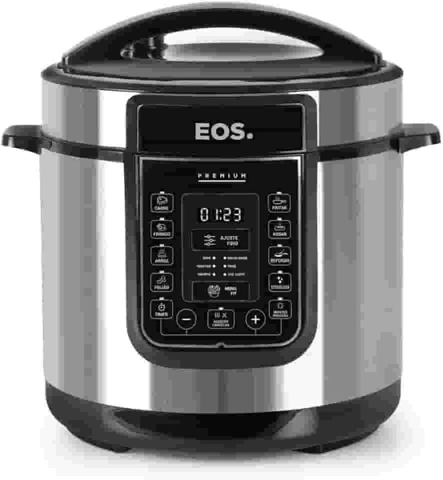Panela de Pressão Elétrica 6L EOS Multicooker Digital Inox EPP60DI 110V