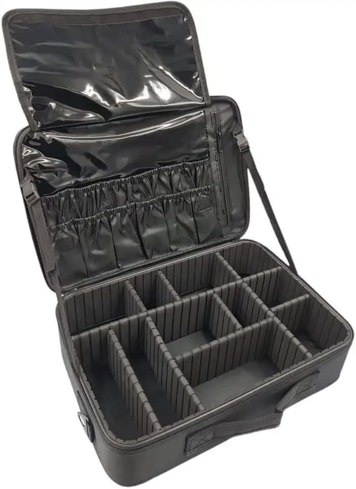 Maleta de Maquiagem Profissional Com Divisórias Organização Make Grande BL-1110