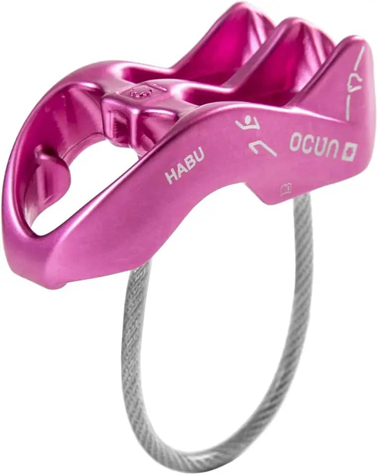 Ocun Dispositivo de amarração e rapel HABU | Dispositivo ATC V-Grooved Belay e Rappel para escalada | Travagem assistida Rapel Descendente