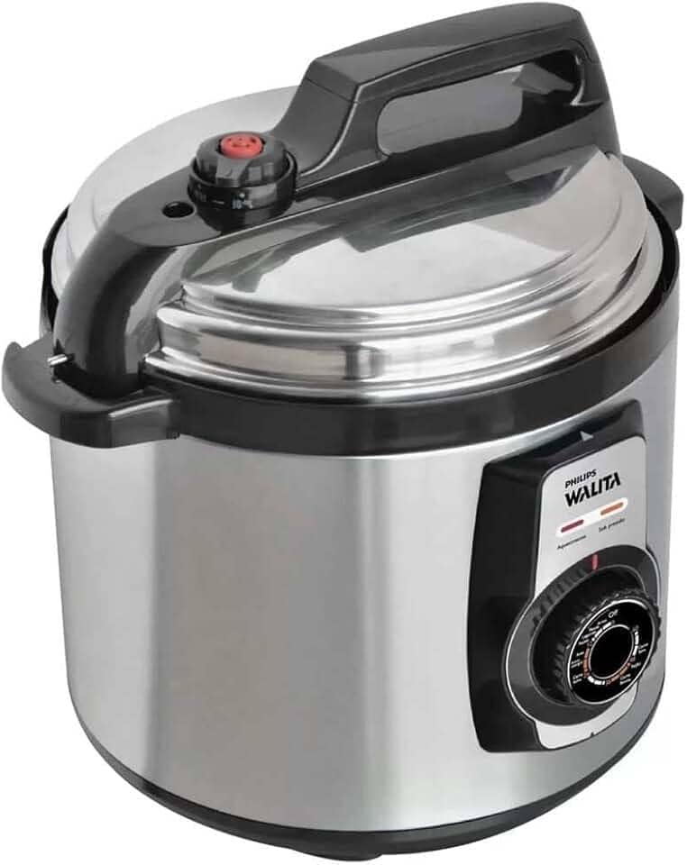 Philips Panela de Pressão Elétrica Walita Daily, 127V, 5 litros, Metal, Acessórios com design especial (RI3103/76)