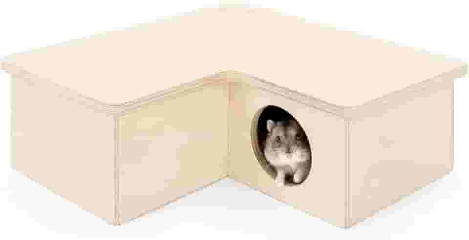 Niteangel Labirinto de casa de hamster multicâmara – esconderijos e túneis para exploração de túneis para hamster gerbils e ratos Lemmings (3 cômodos pequenos)