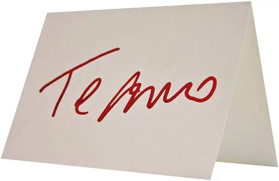 Cartão Fabriano Te Amo Branco, Teca, Ge0003, Branco