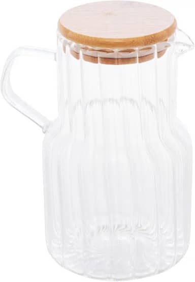 LYOR - Jarra de Vidro Borossilicato com Tampa de Bambu Classic 1,1L