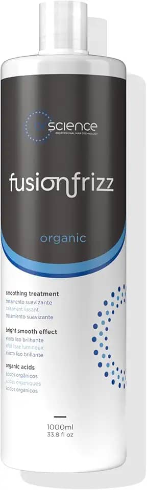 Fusionfrizz Organicplastia Escova Progressiva 1L - Alisamento Natural, Sem Formol, Redução de Volume, Hidratação, Brilho e Reconstrução Capilar Profunda (1000 ml)