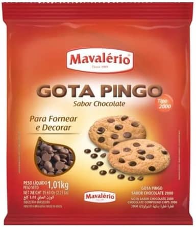 Gotas de Chocolate Pingo Para Forno Mavalerio 1Kg
