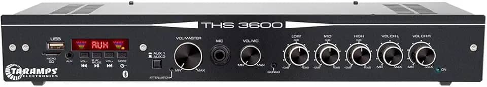 Amplificador Receiver Taramps THS 3600 Classe D Multi Canal 120 Watts RMS Módulo Amplificador Residencial Comercial