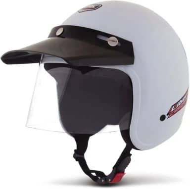 CAPACETE ABERTO PRO TORK LIBERTY COMPACT SOLID BRANCO TAM. 58