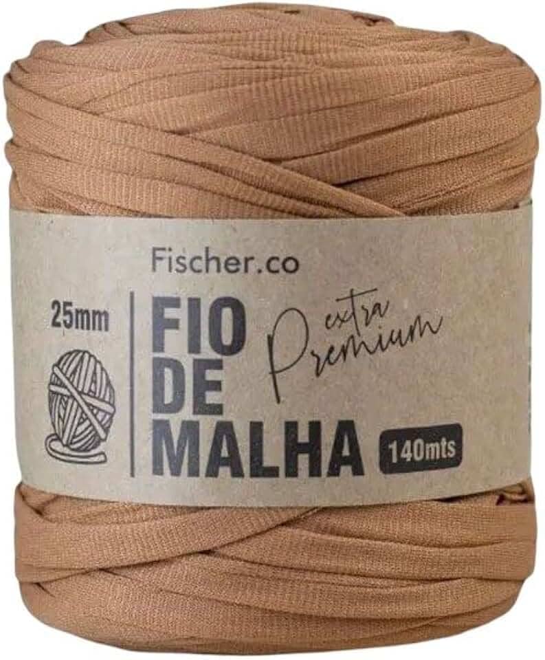 Fio de Malha Extra Premium Fischer 25mm x Rolo com 140m (18 CARAMELO)