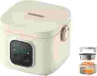 Marmita Eletrica, Aquecedor de Alimentos Elétrico Bento Box de 800HL, Caixa Bento Isolada Portátil, Forro Amovível em Aço Inoxidável 304, 8 Horas de Retenção de Calor Duradoura