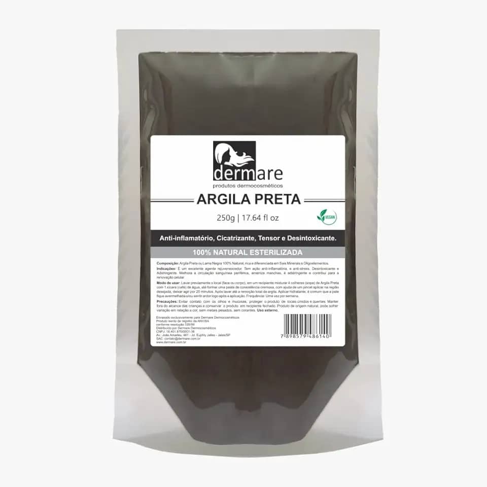 DERMARE Argila Preta 250G Dermare