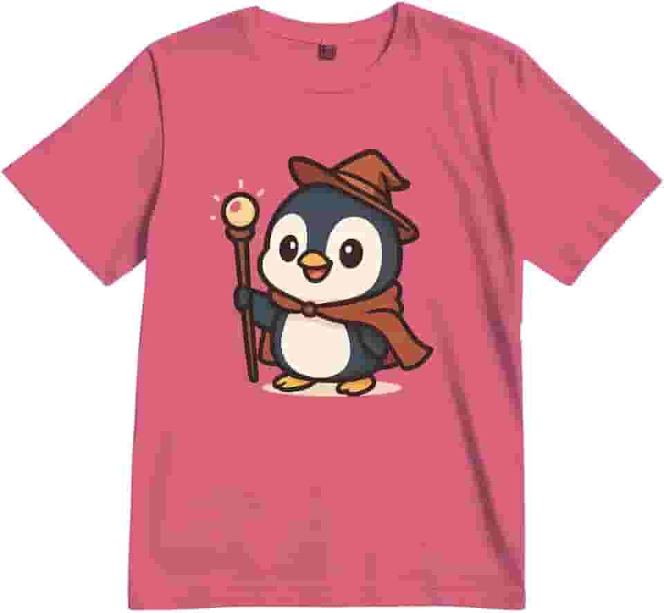 Camiseta Estampada Pinguim Mago Infantil – Estampa, Geek, Pinguim, Algodão