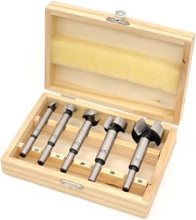Sparta Kit 5 Brocas Forstner Fresa 10 A 35Mm Para Dobradiça Madeira Sparta
