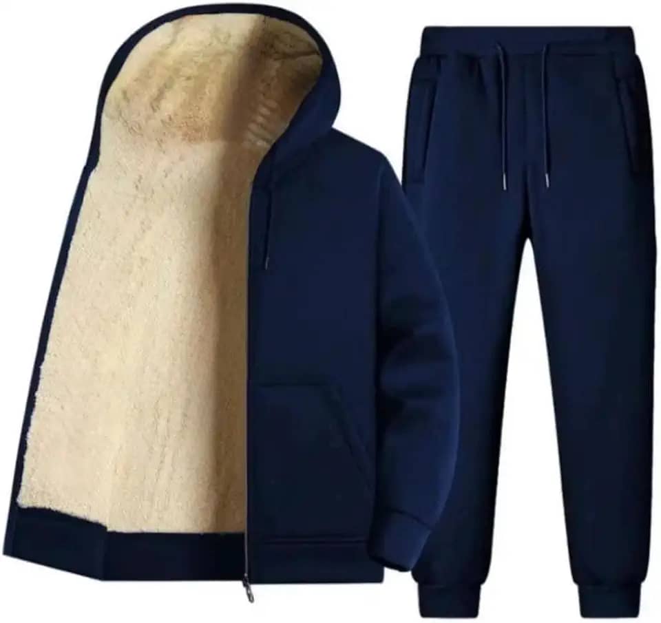 Conjunto blusa com calça moletom forrado pelúcia até plus size masculino ou feminino