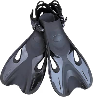 Nadadeira Pé De Pato Aquática Natação Bodysurf Bodyboard Mergulho PRETO - 5SPORTS