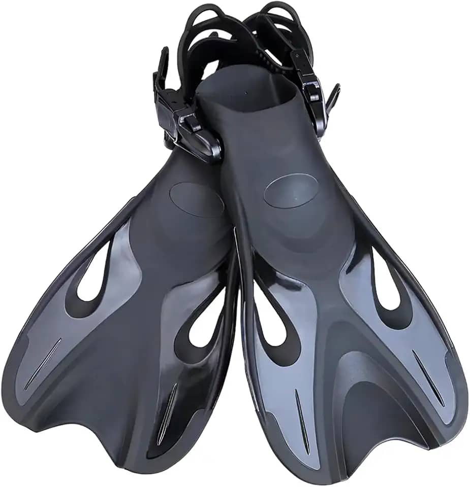 Nadadeira Pé De Pato Aquática Natação Bodysurf Bodyboard Mergulho PRETO - 5SPORTS