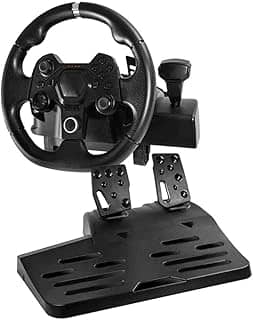 Warrior- JS090 Artaxes Volante Gamer com Force Feedback e Pedal