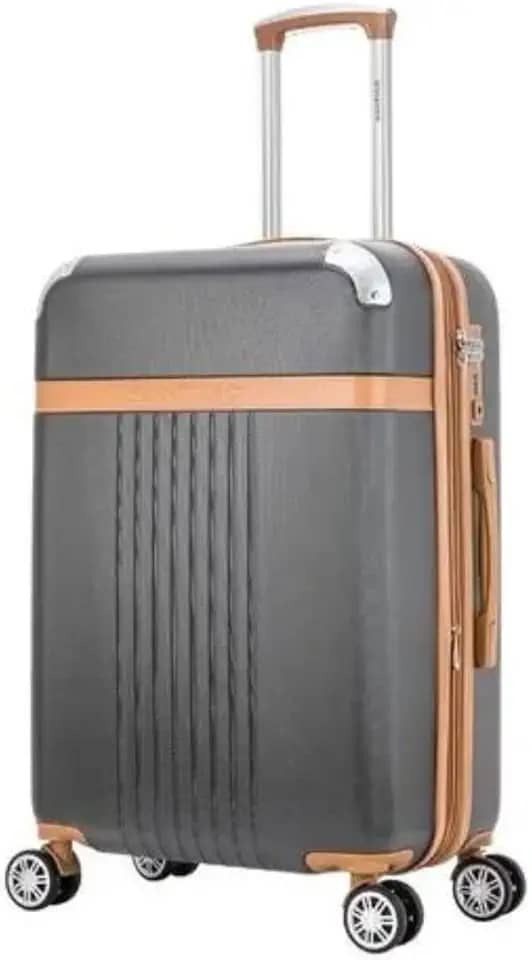 Mala De Viagem Grande com Expansor Rígida Para 32 kg Com Rodas Duplas 360º E Cadeado Tsa - Athena - Santino