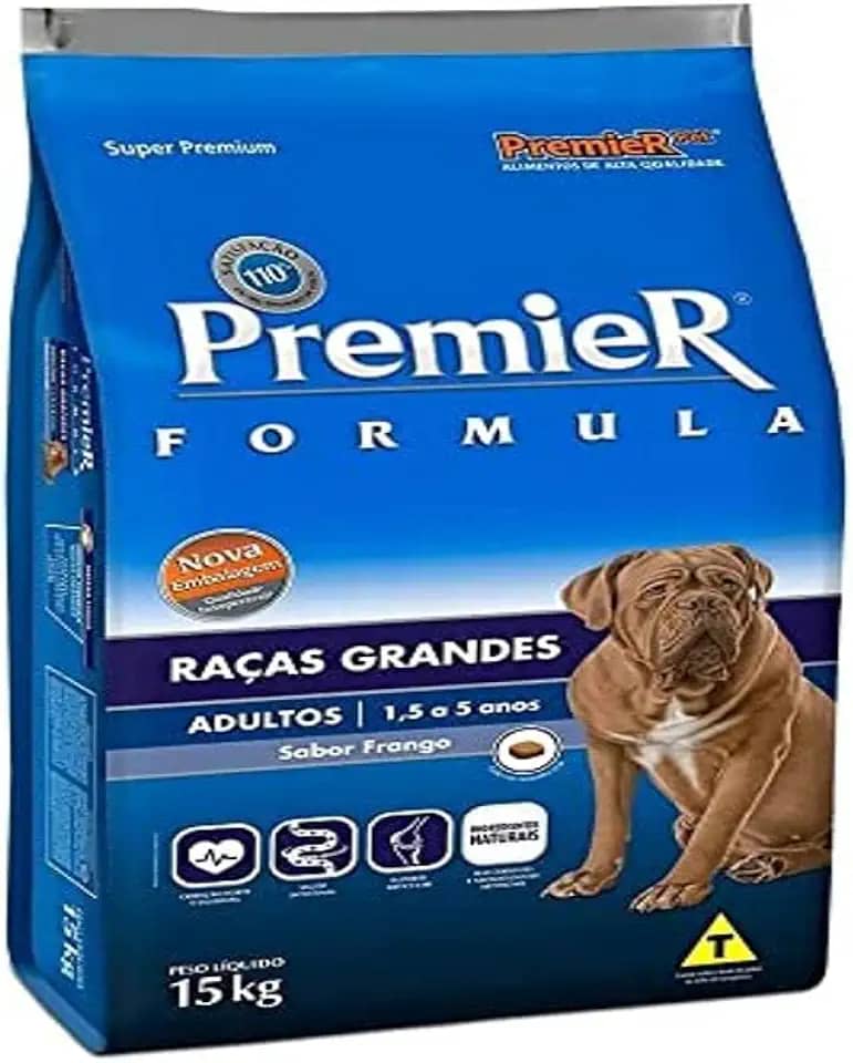 PremieR Pet Ração Seca para Cães Adultos de Porte Grande Sabor Frango 15kg