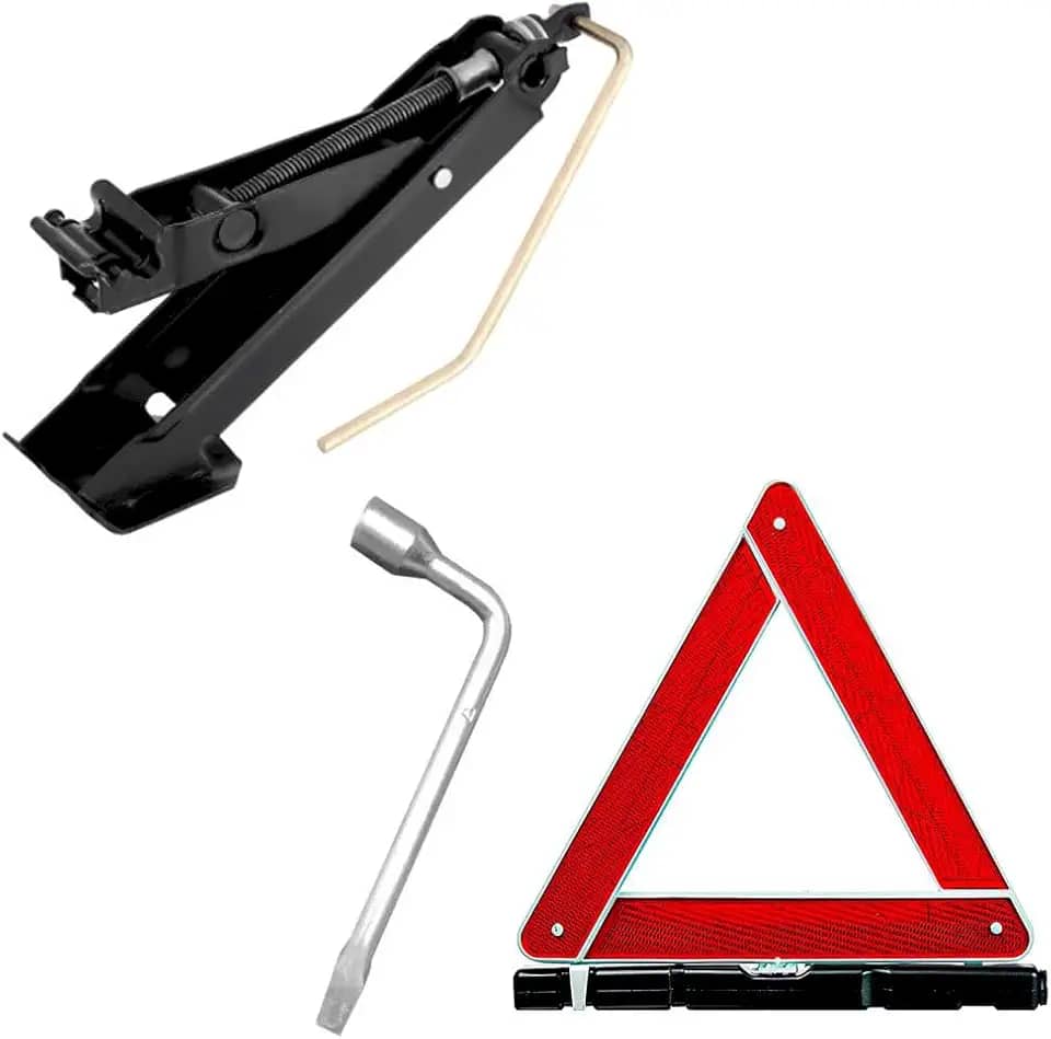 Kit Macaco Carro Chave de Roda Triangulo de Segurança