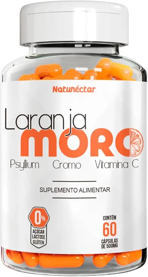 Laranja Moro Extrato Original 500mg 60 Cápsulas - Natunéctar