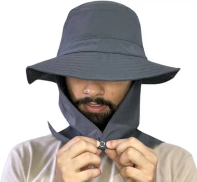 Chapéu Legionário Com Protetor De Nuca Com Proteção Solar Máxima UV50+ Dermatologico