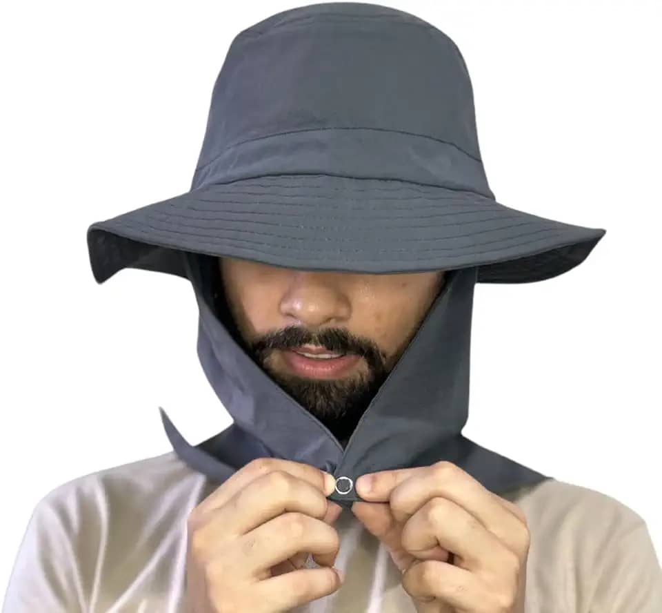 Chapéu Legionário Com Protetor De Nuca Com Proteção Solar Máxima UV50+ Dermatologico