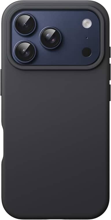 JETech Capa Silicone Líquido para iPhone 17 Pro 6,3 Polegadas, Proteção de Corpo Inteiro com Toque Macio e Sedoso, Case de Celular Antirriscos com Forro de Microfibra (Preto)