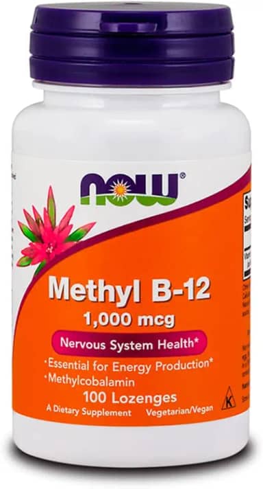 Metil B12 (Methyl B-12) Now Foods100Pastilhas Importado